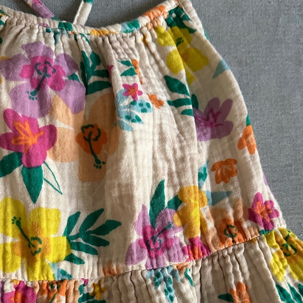 Cat and Jack 5T floral dress - Picture 2 of 7